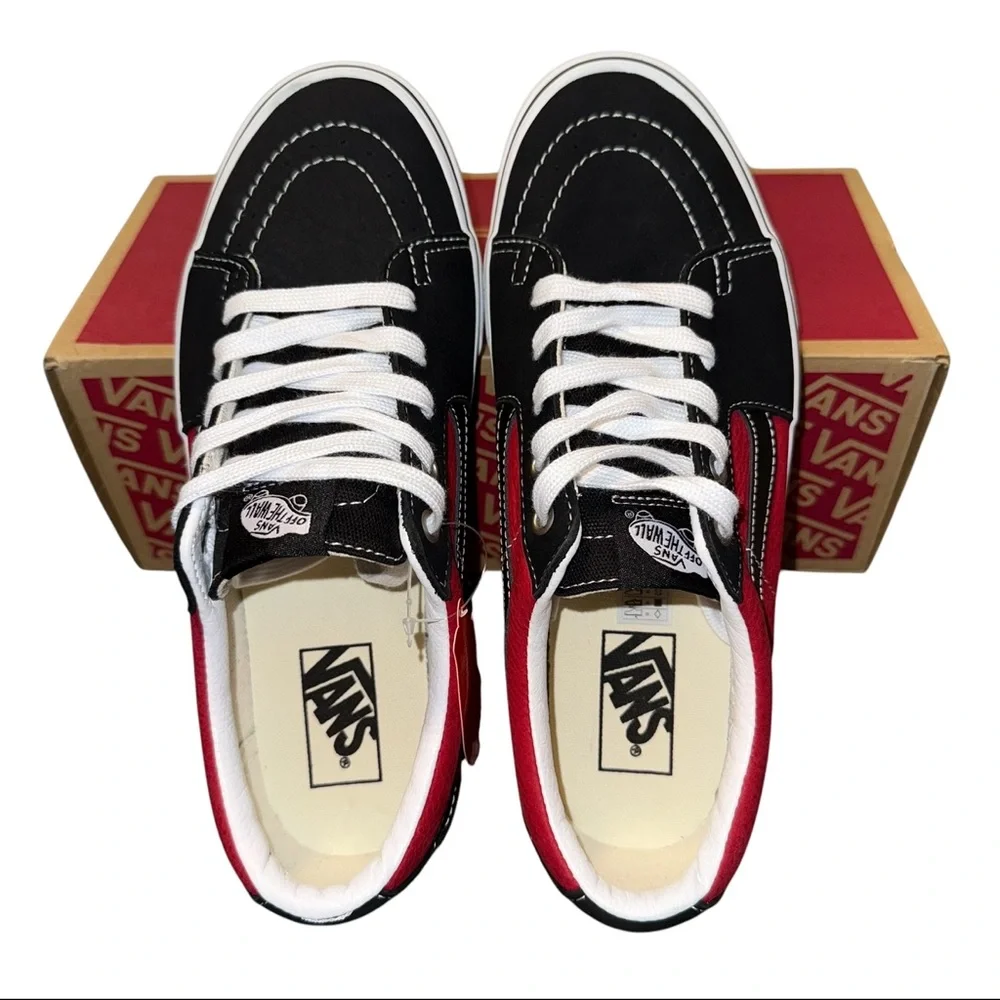 Vans Sk8-Low (Leather/Black/Chili)